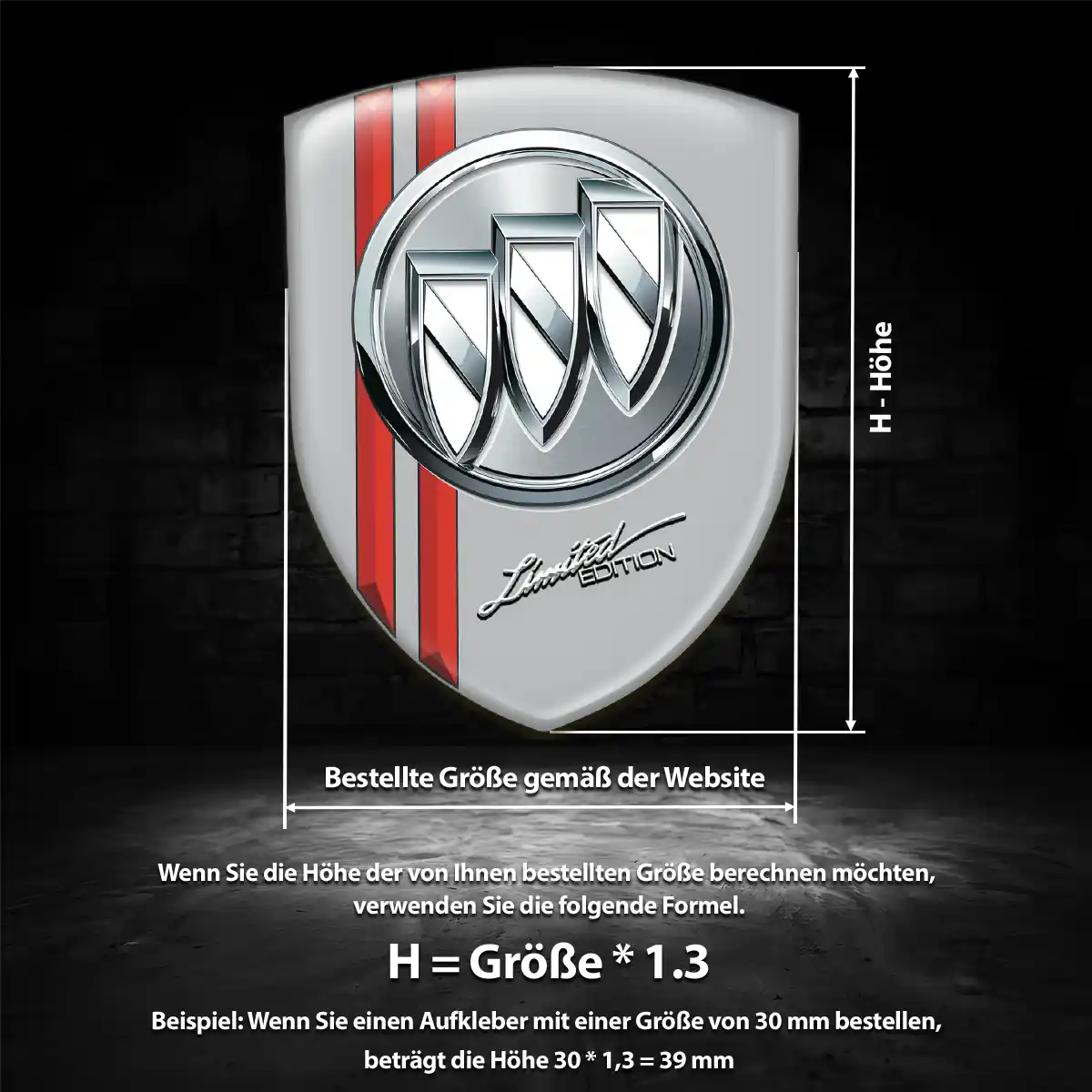 Buick Wappen Aufkleber Emblem Auto Tuningfahrzeug
