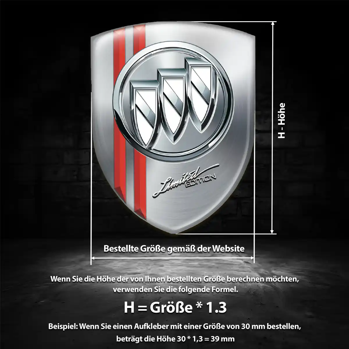 Buick Wappen Aufkleber Markenedition