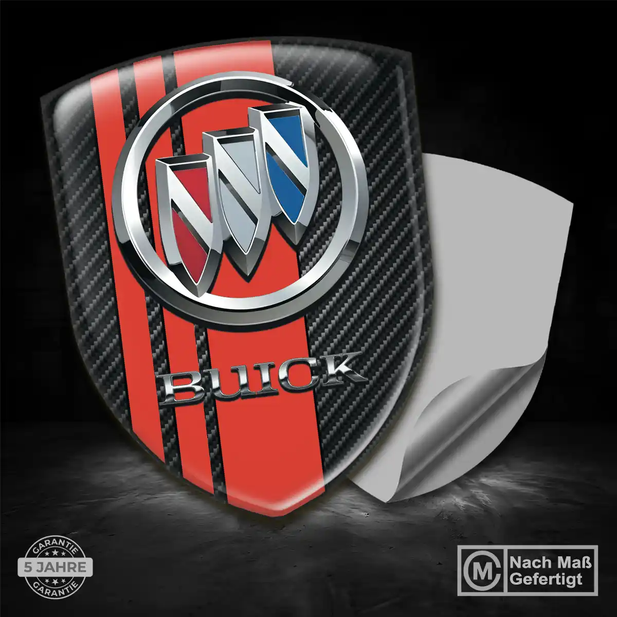 Buick Wappen Emblem Aufkleber Auto Hochwertiges Harz