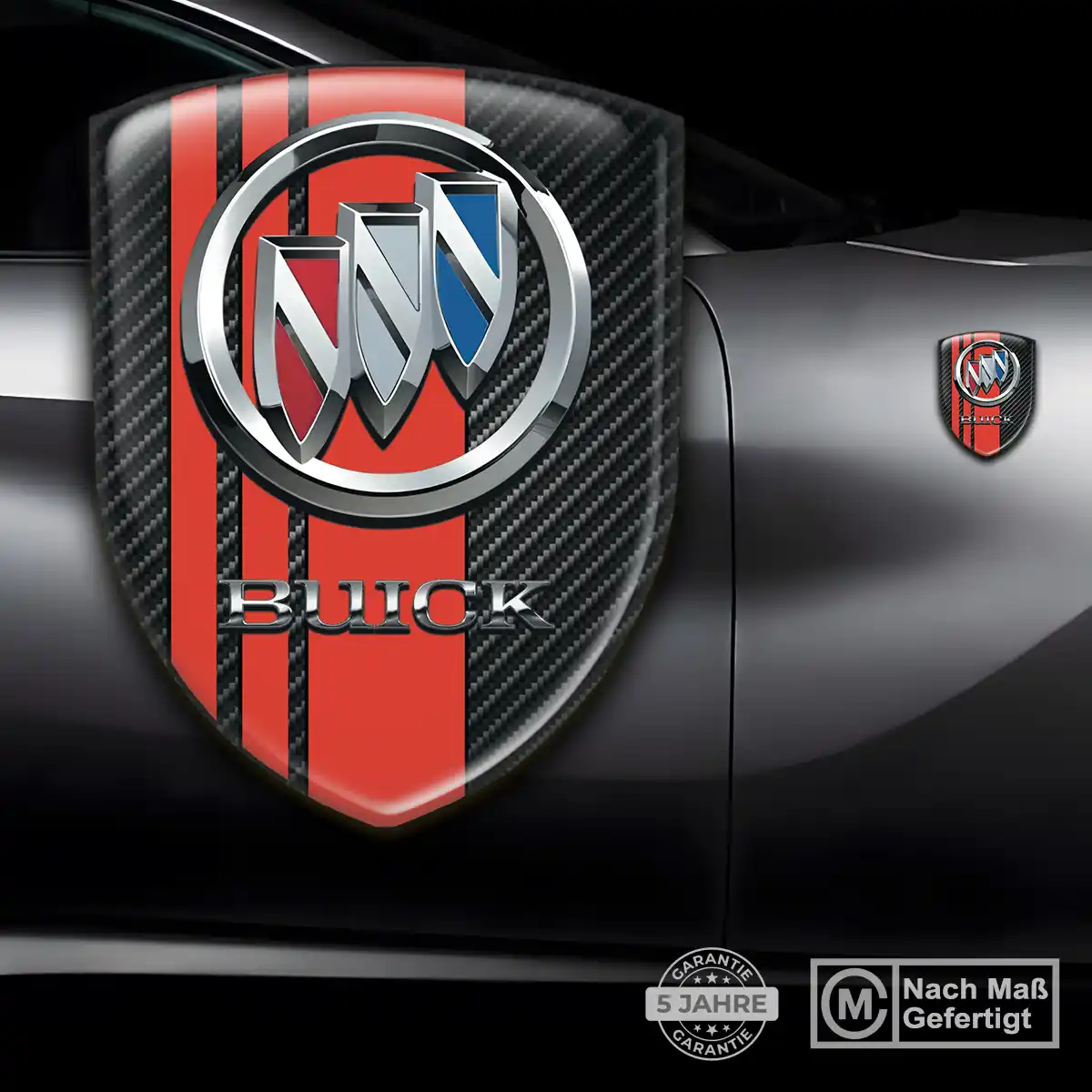 Buick Wappen Emblem Aufkleber Auto Hochwertiges Harz