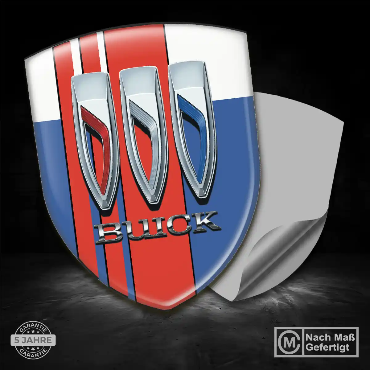 Buick Wappen Emblem Aufkleber Markenedition