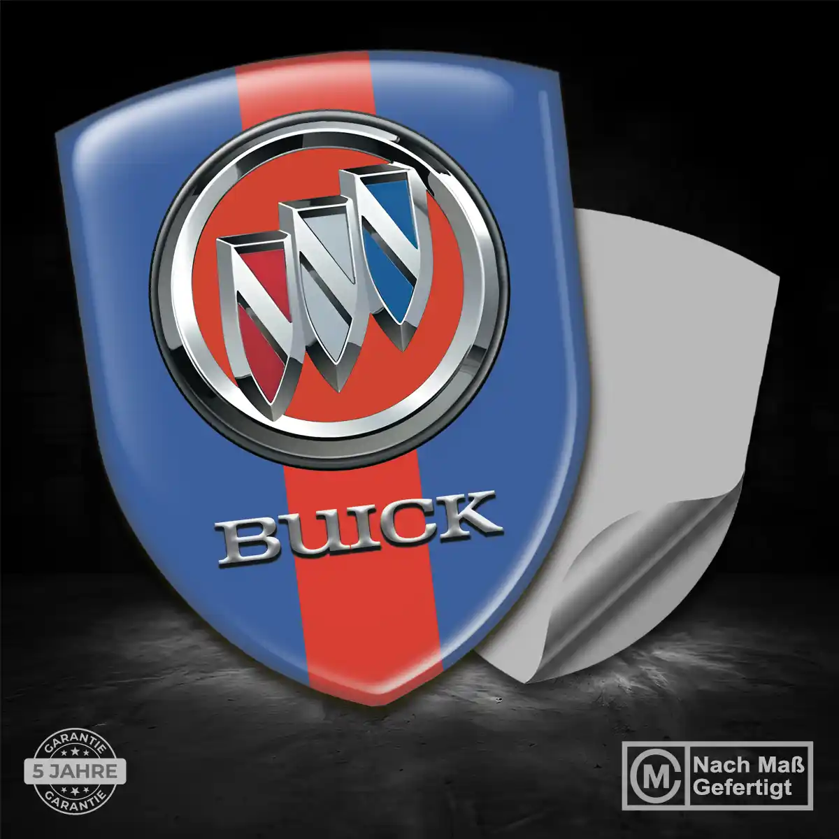 Buick Wappen Emblem Aufkleber Premium-Edition