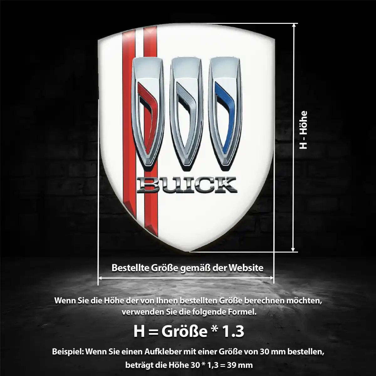 Buick Wappen Emblem Auto Hochwertiges Harz
