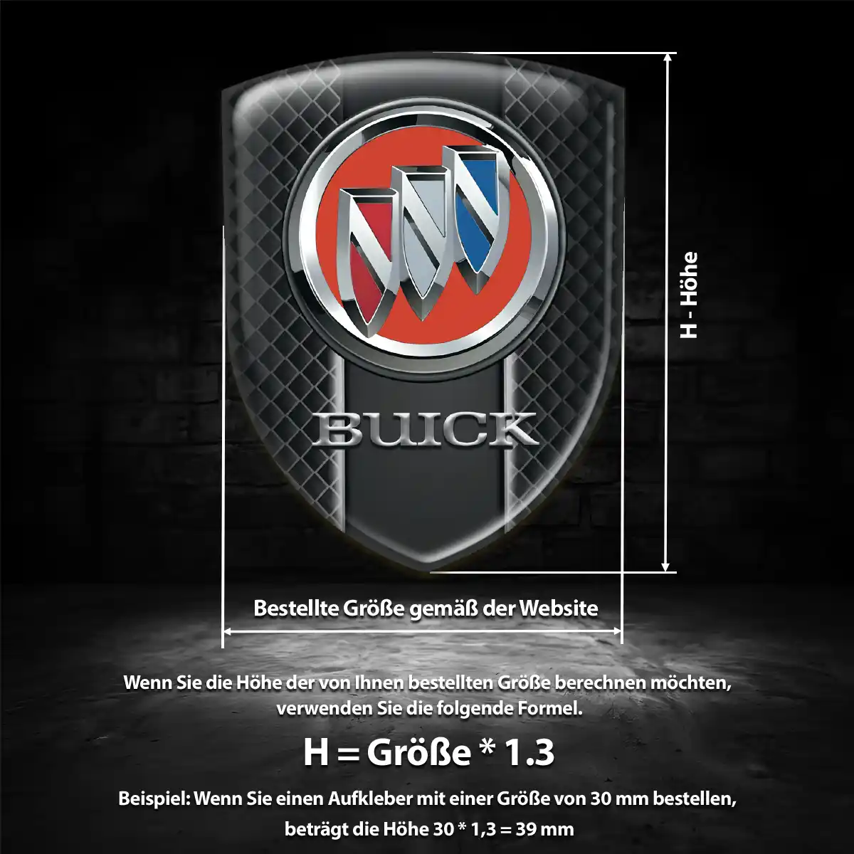 Buick Wappen Emblem Auto Hohe Qualität