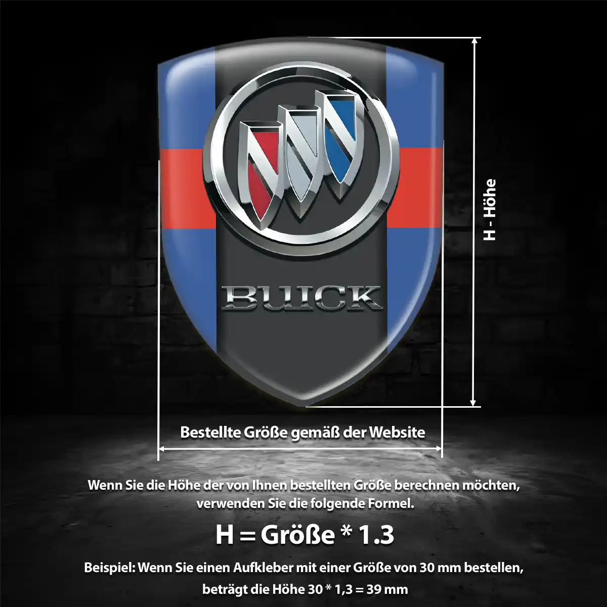 Buick Wappen Emblem Auto Premiumqualität
