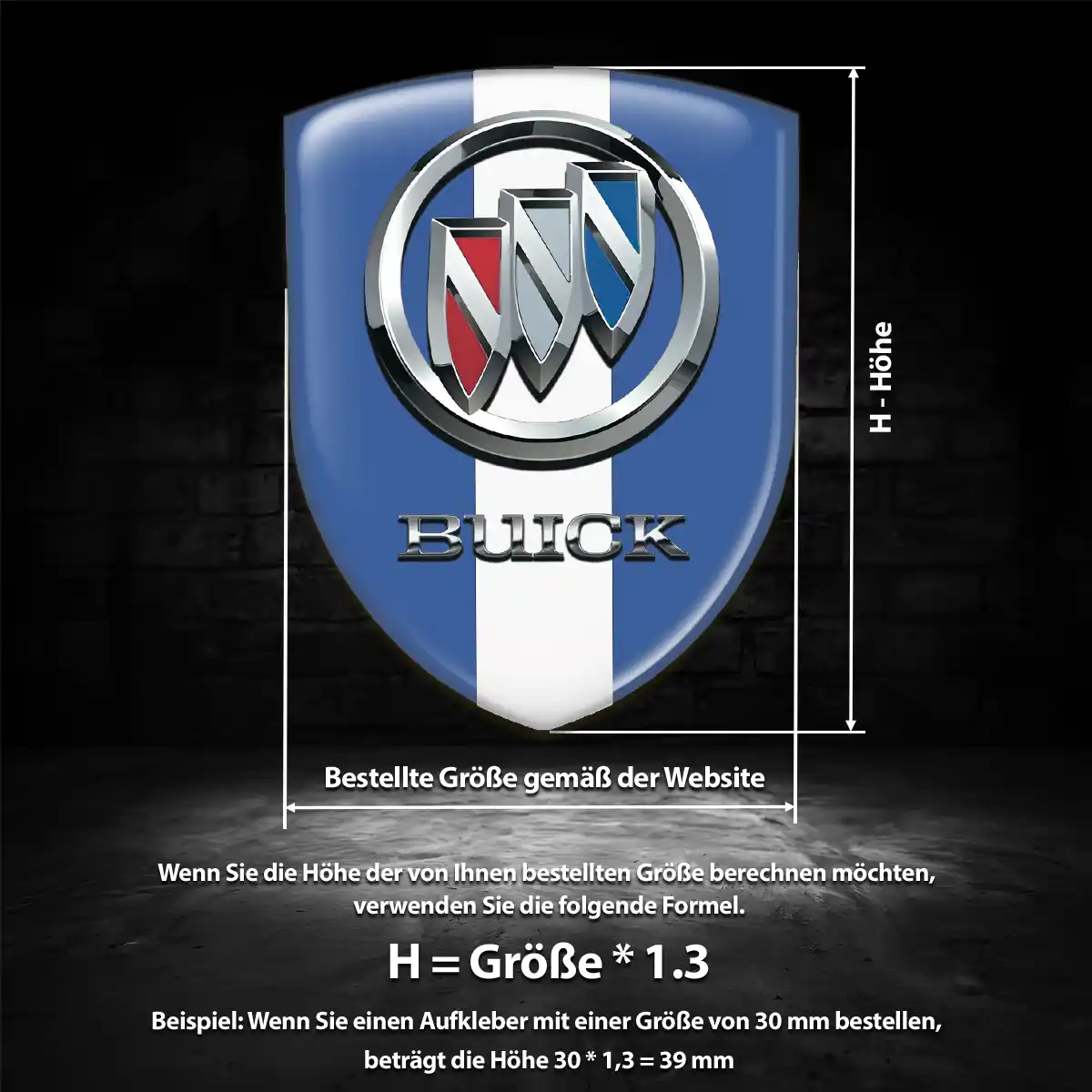 Buick Wappen Emblem Auto Stilvolles Design