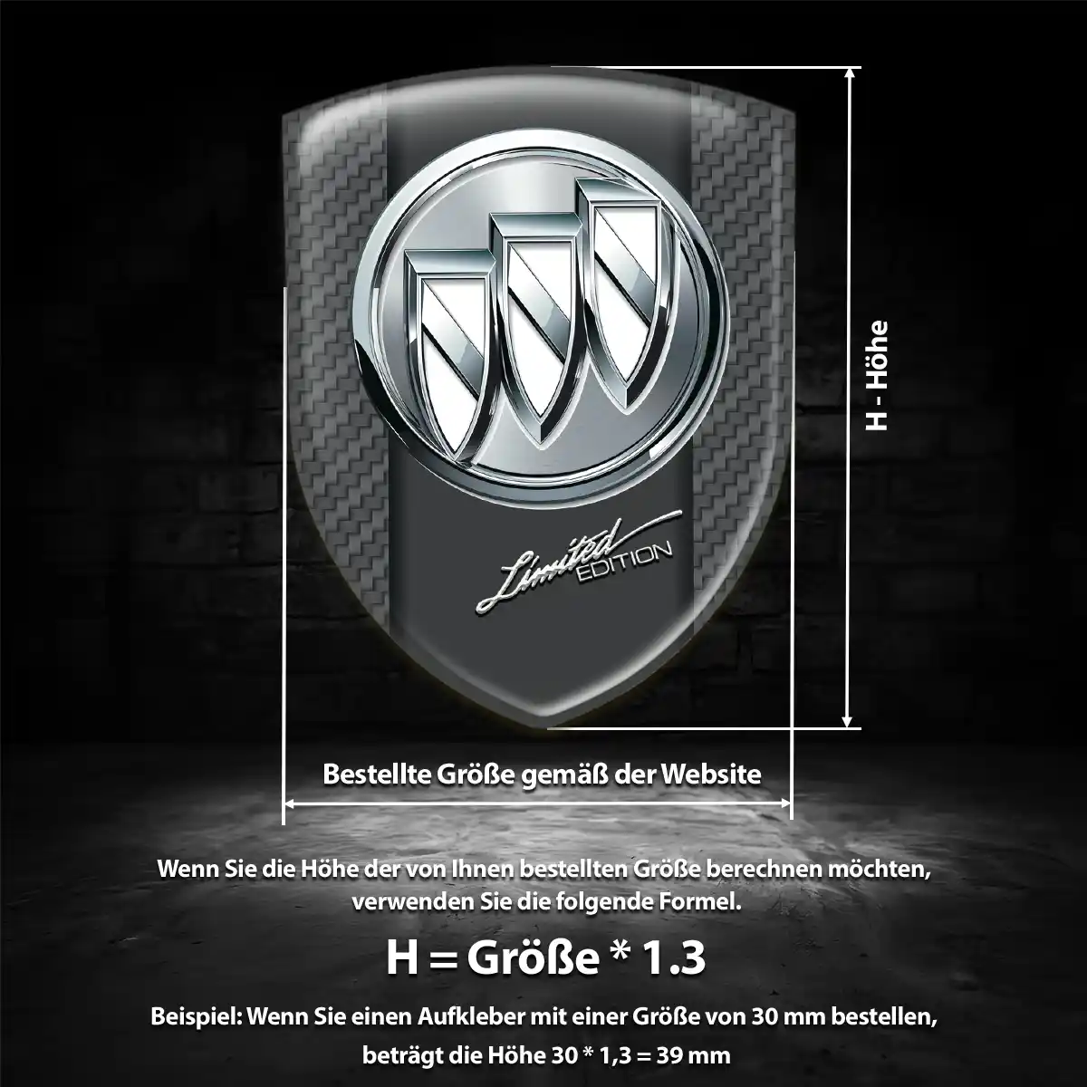 Buick Wappen Emblem Auto Tuningfahrzeug