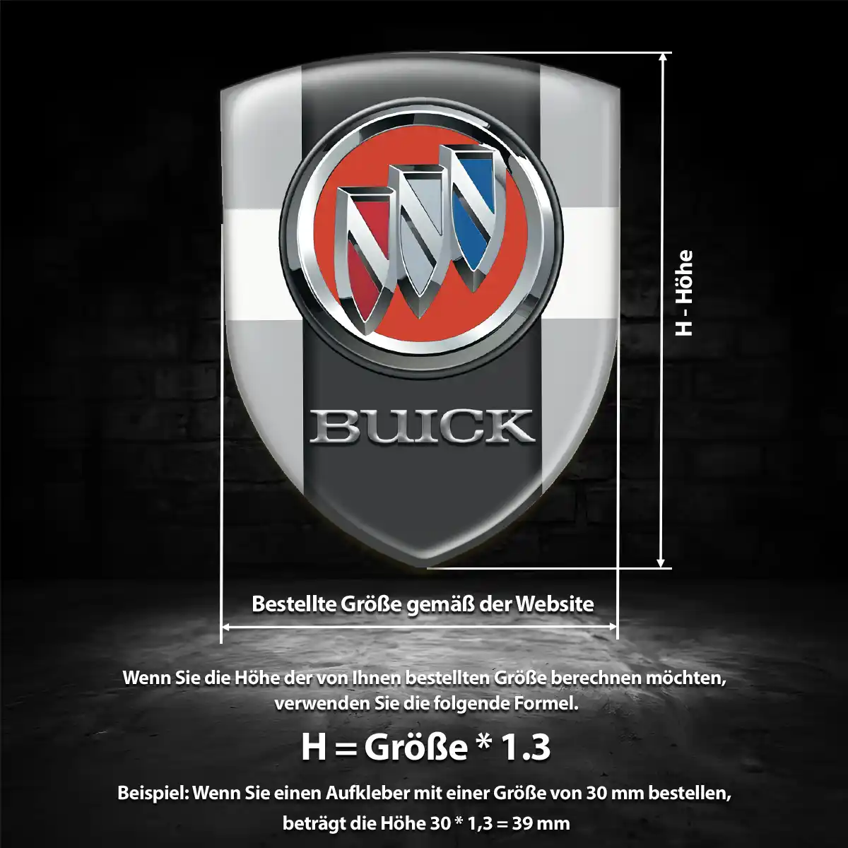 Buick Wappen Emblem Interieurdesign