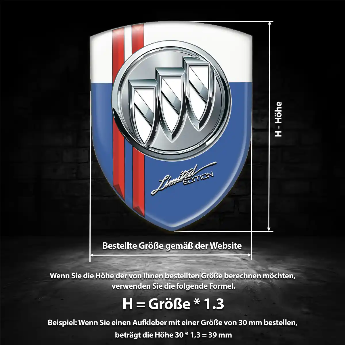 Buick Wappen Emblem Premium-Edition