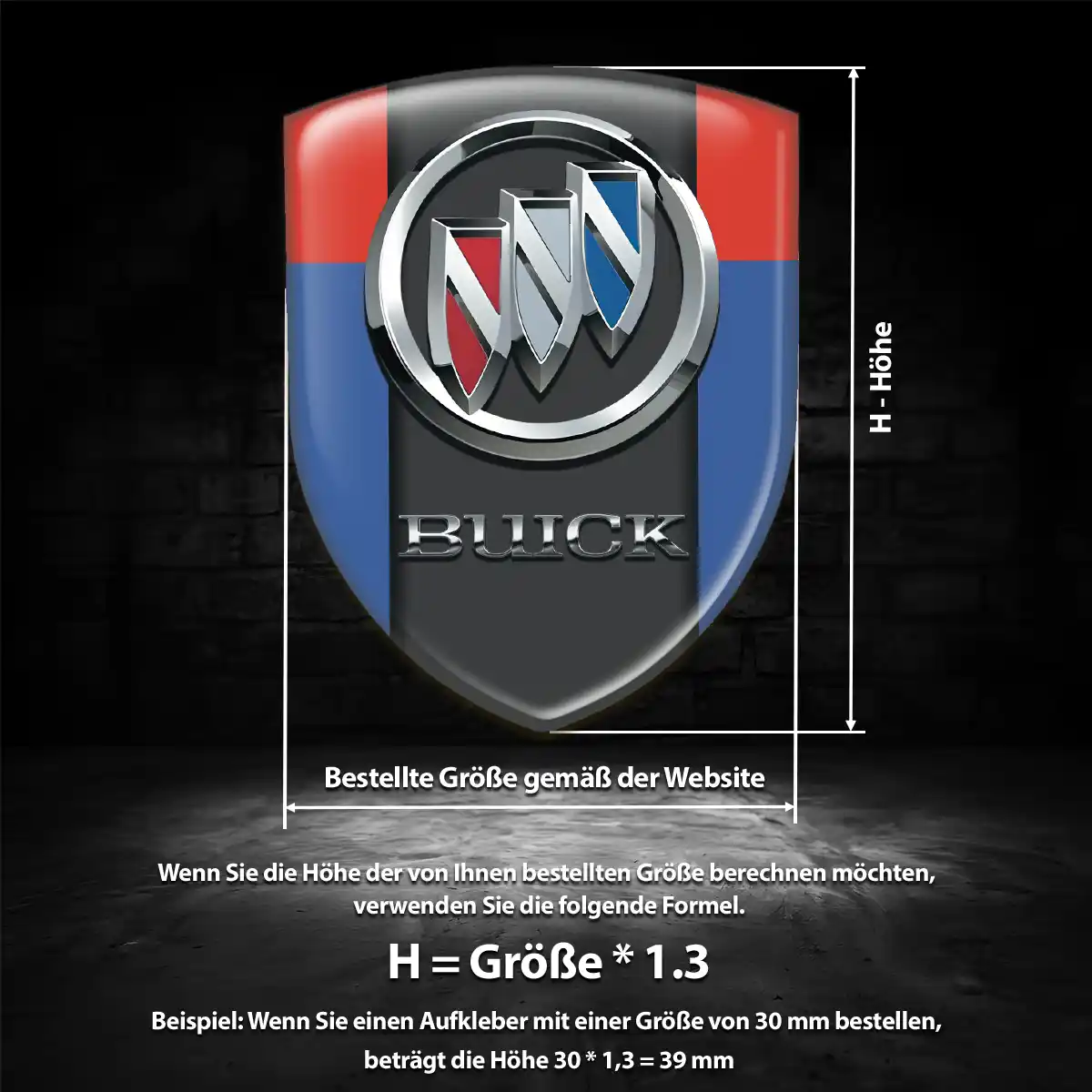 Buick Wappen Emblem Stilvolles Design