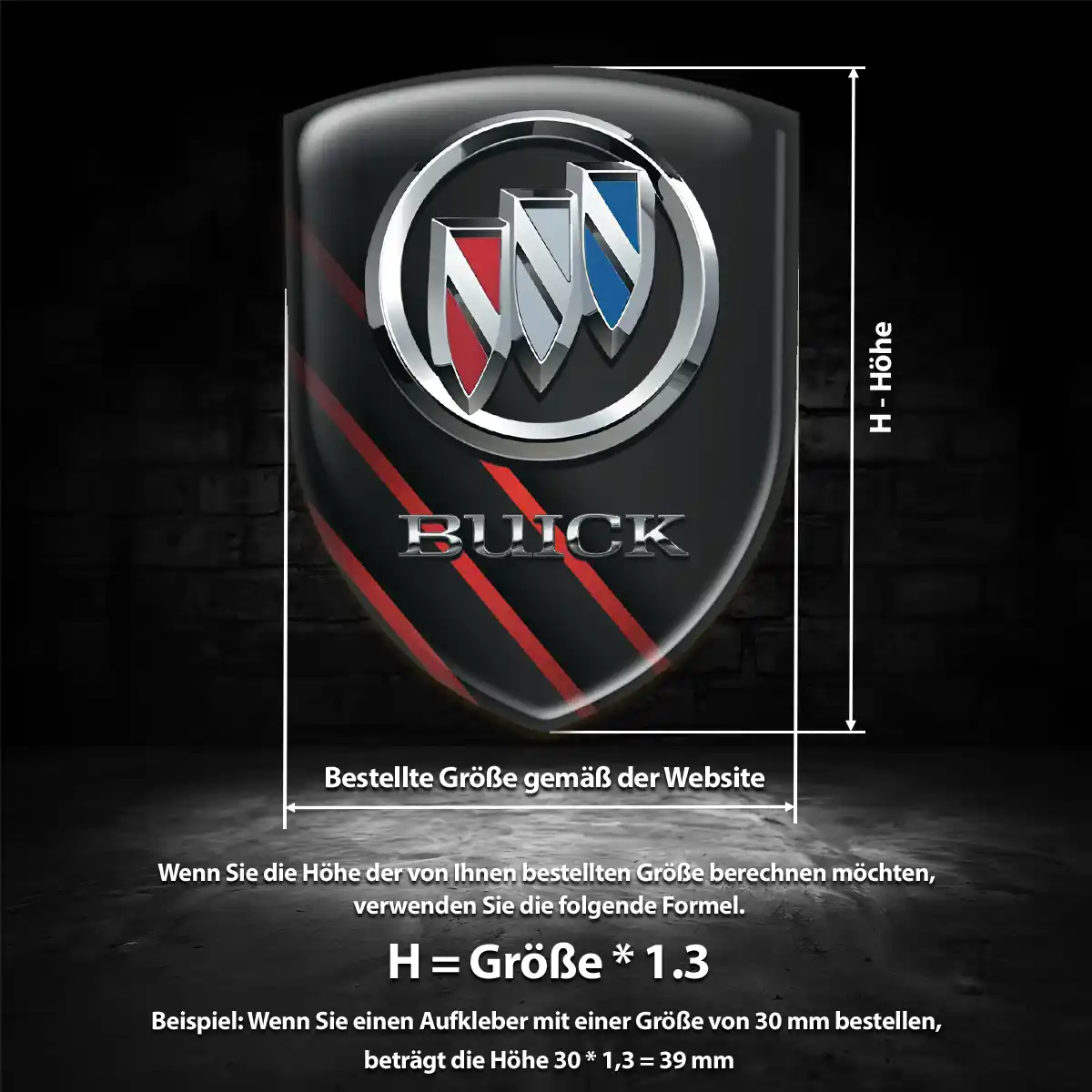Buick Wappen Emblem Tuningfahrzeug
