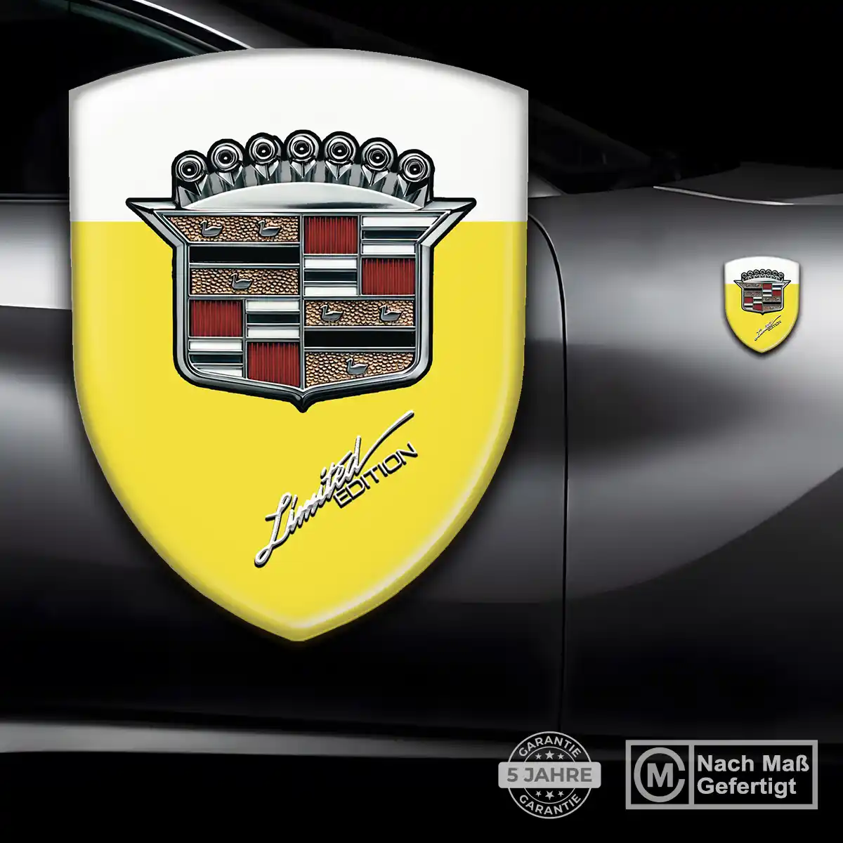Cadillac 3D Gel Aufkleber Ausdrucksstarkes Design