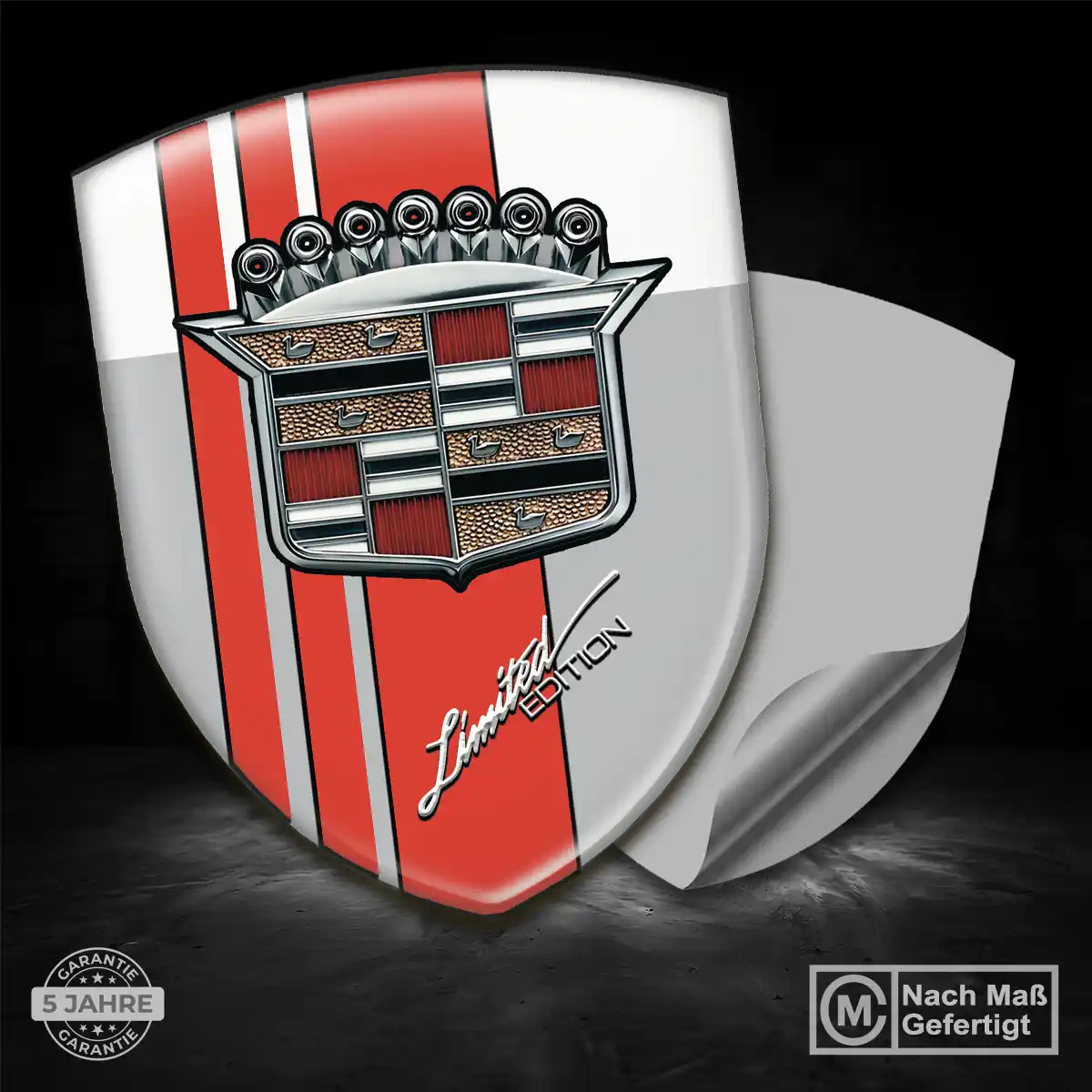 Cadillac 3D Gel Aufkleber Auto Anspruchsvolles Design