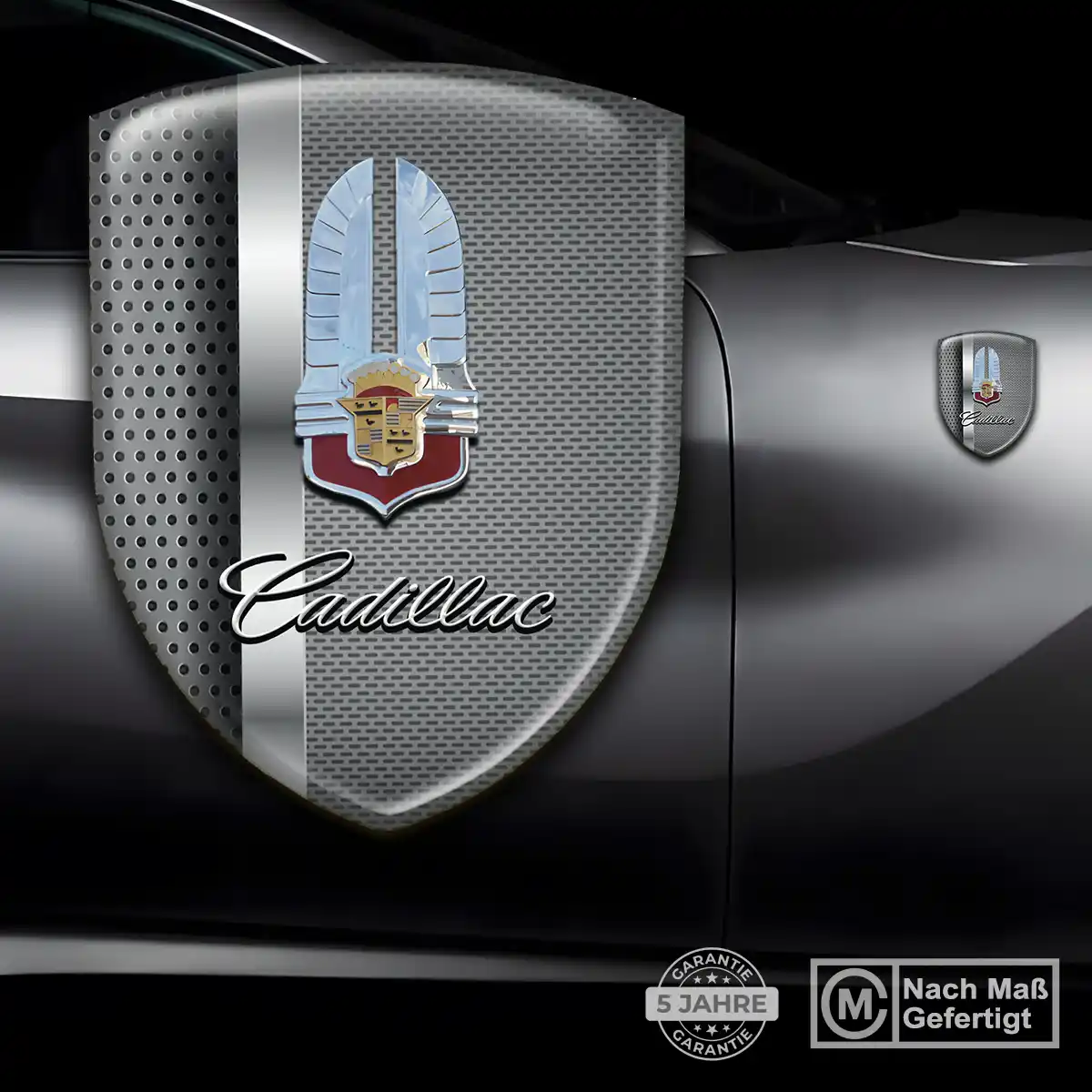 Cadillac 3D Gel Aufkleber Auto Ausdrucksstarkes Design