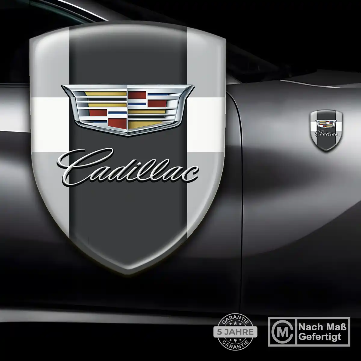Cadillac 3D Gel Aufkleber Auto Überzeugende Qualität