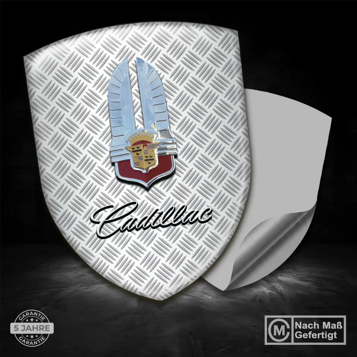 Cadillac 3D Gel Aufkleber Auto Edles Design