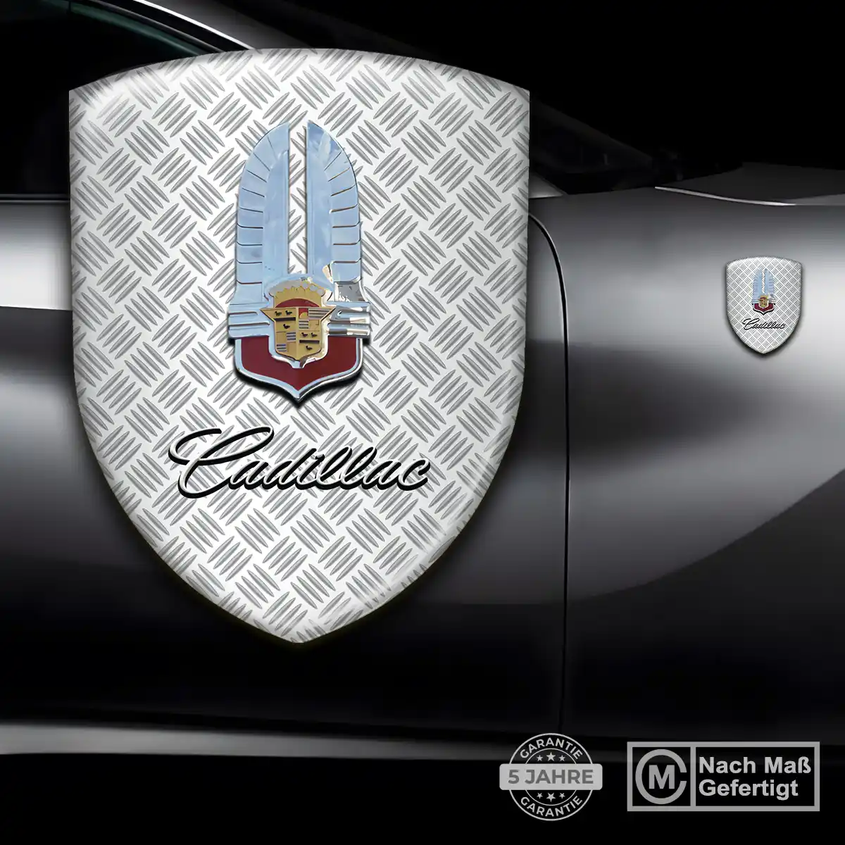 Cadillac 3D Gel Aufkleber Auto Edles Design