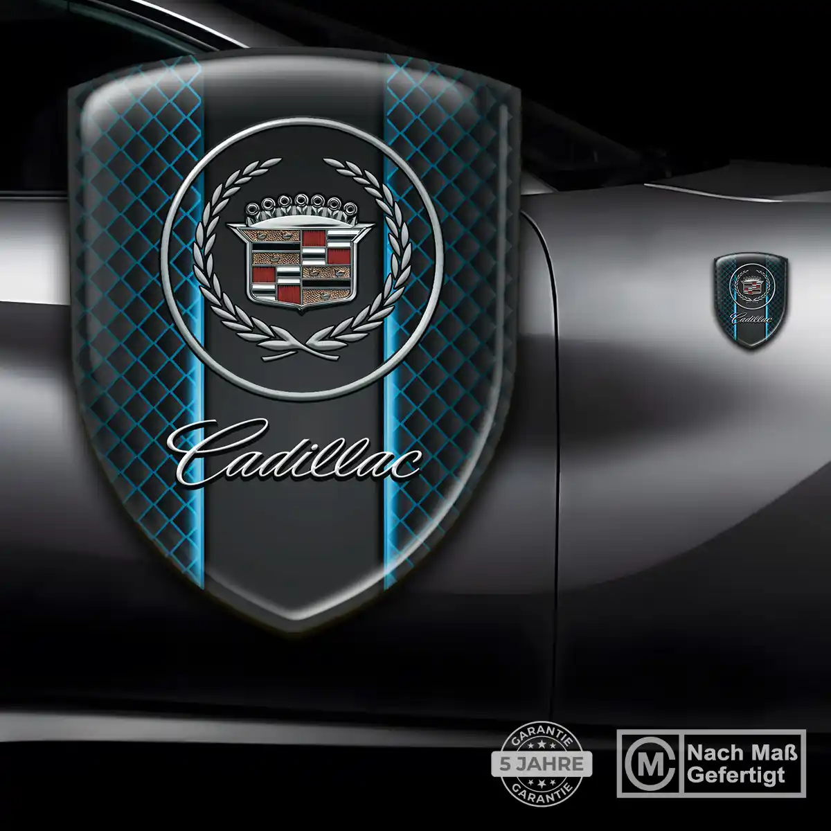 Cadillac 3D Gel Aufkleber Auto Hochwertiges Harz