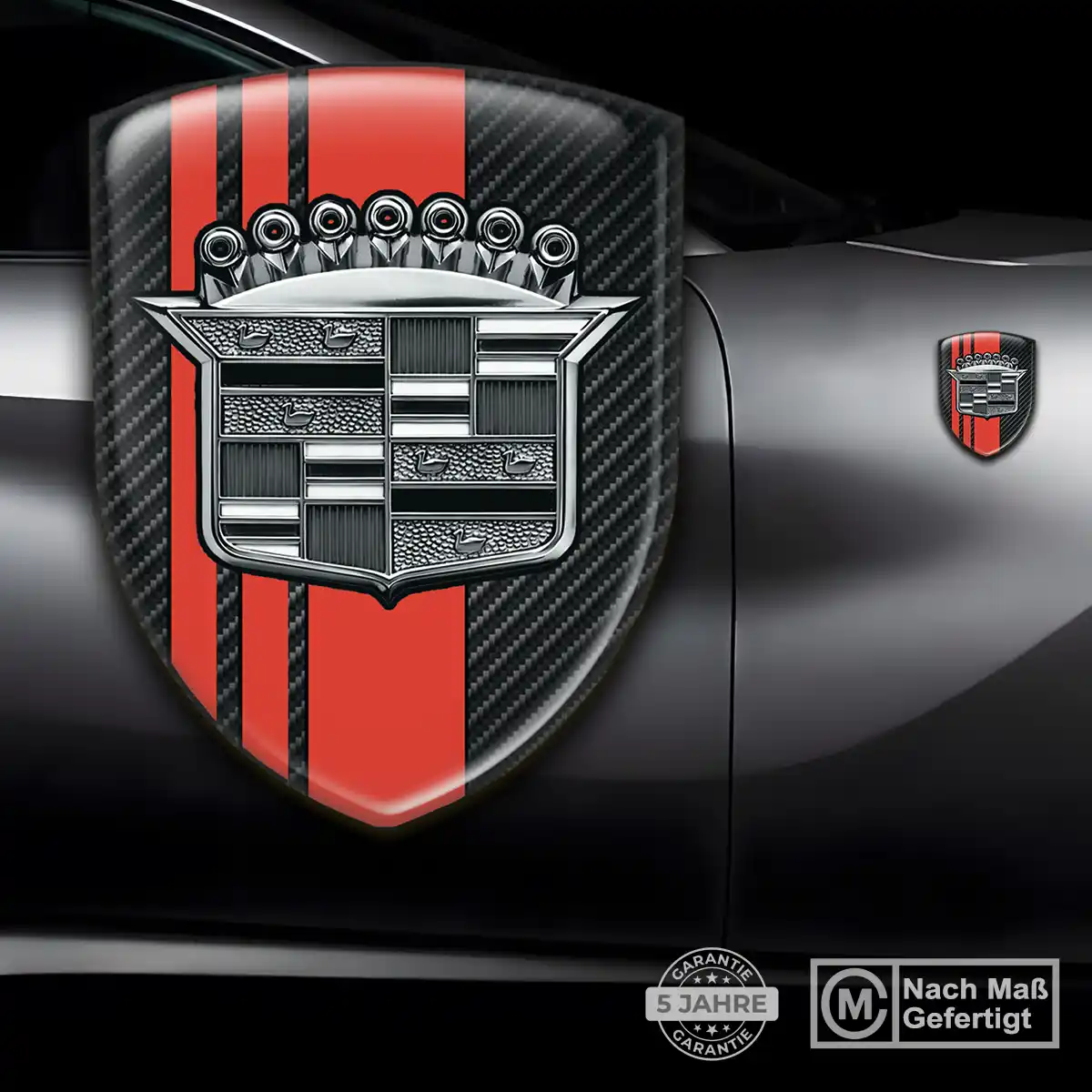 Cadillac 3D Gel Aufkleber Auto Limitierte Auflage