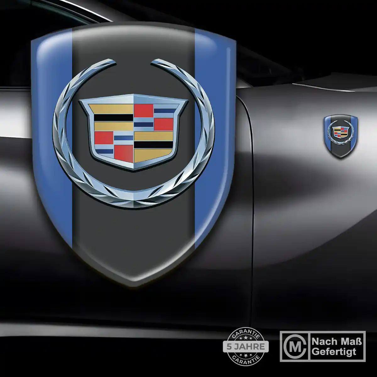 Cadillac 3D Gel Aufkleber Auto Markenedition