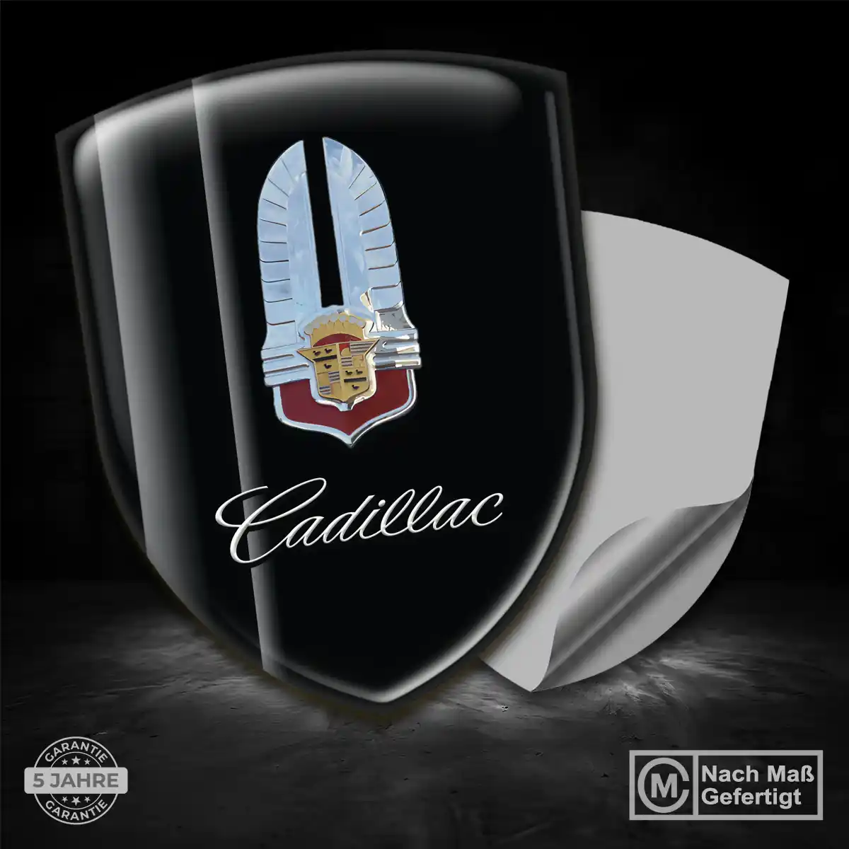 Cadillac 3D Gel Aufkleber Auto Modernes Design