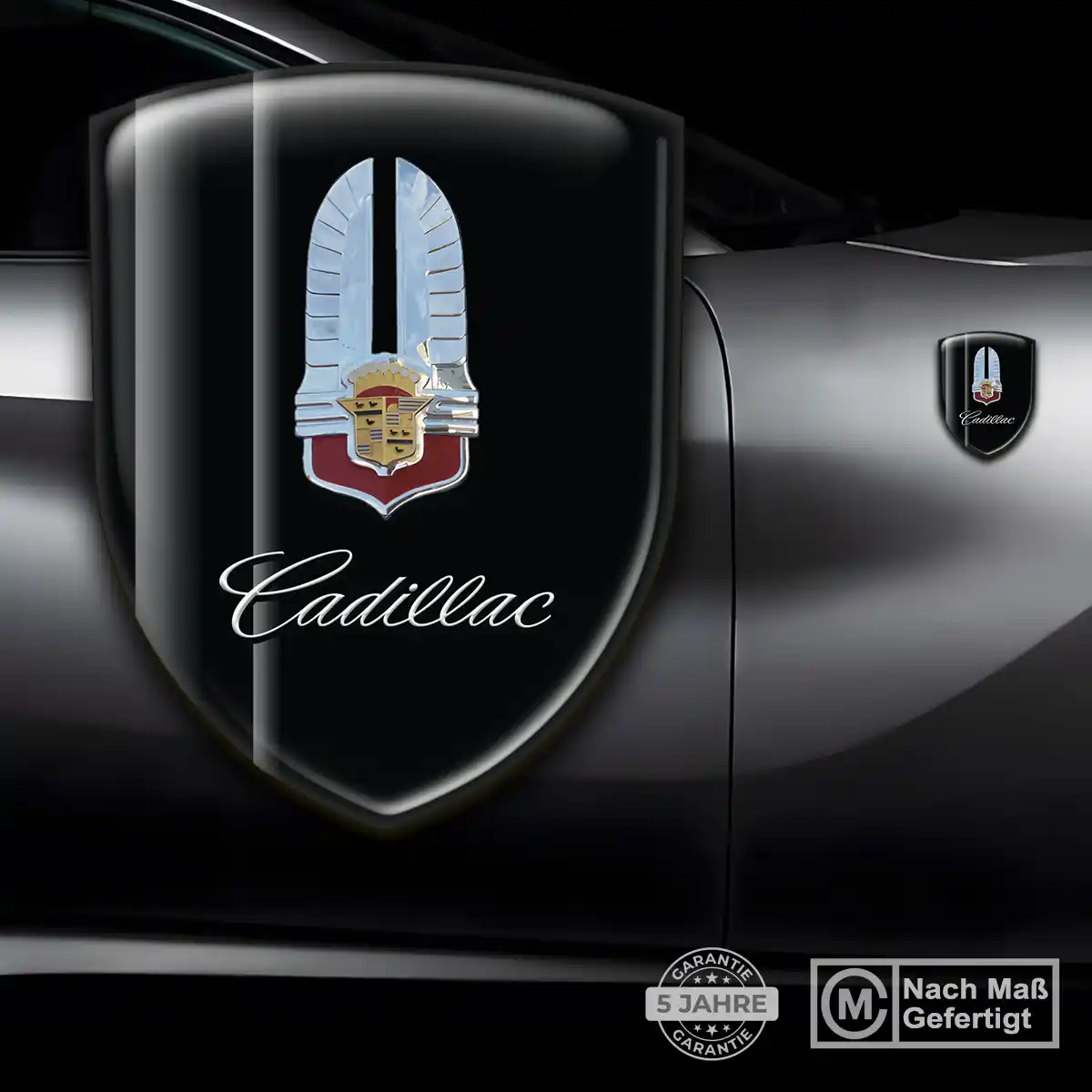 Cadillac 3D Gel Aufkleber Auto Modernes Design