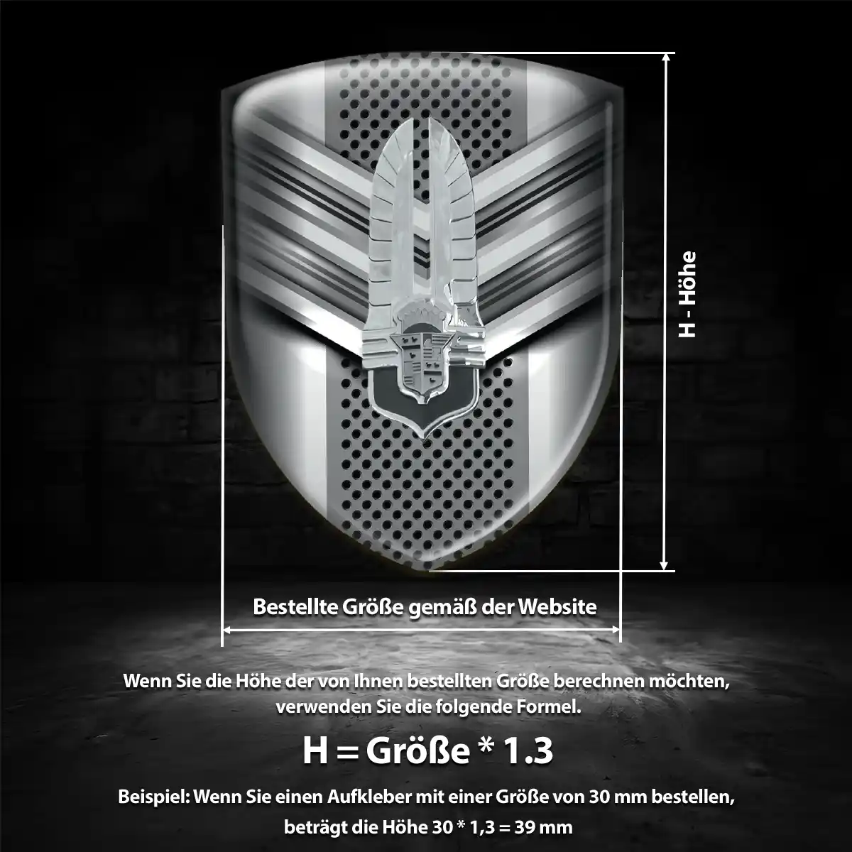 Cadillac 3D Gel Aufkleber Auto Premium-Edition