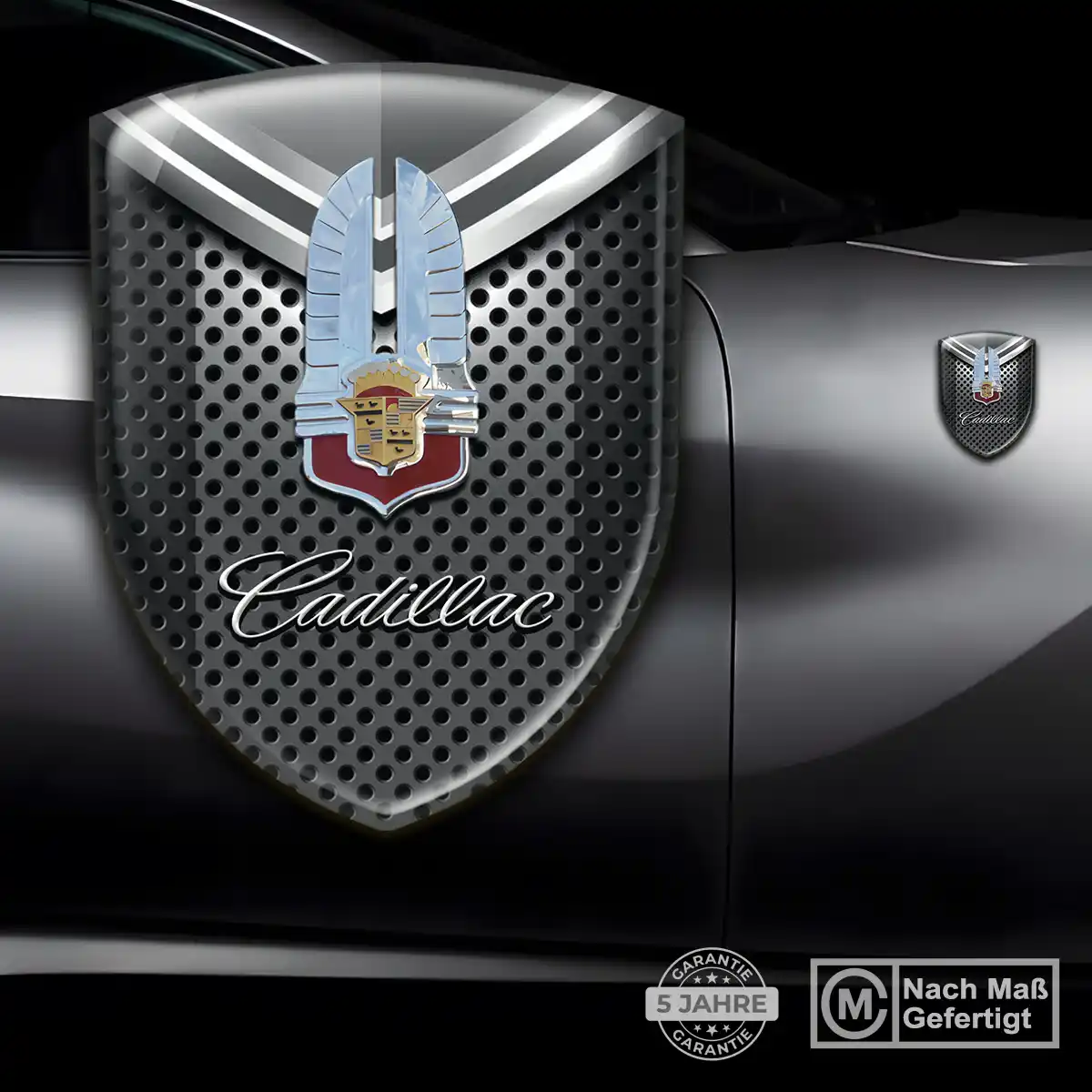Cadillac 3D Gel Aufkleber Auto Stilvolles Design