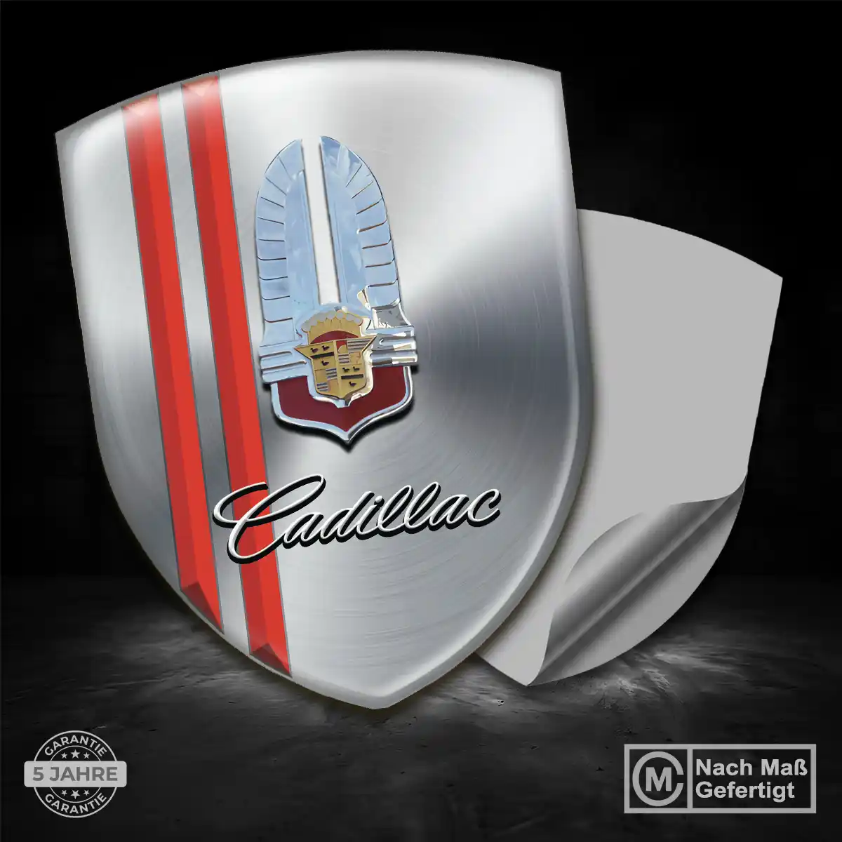Cadillac 3D Gel Aufkleber Elegantes Design