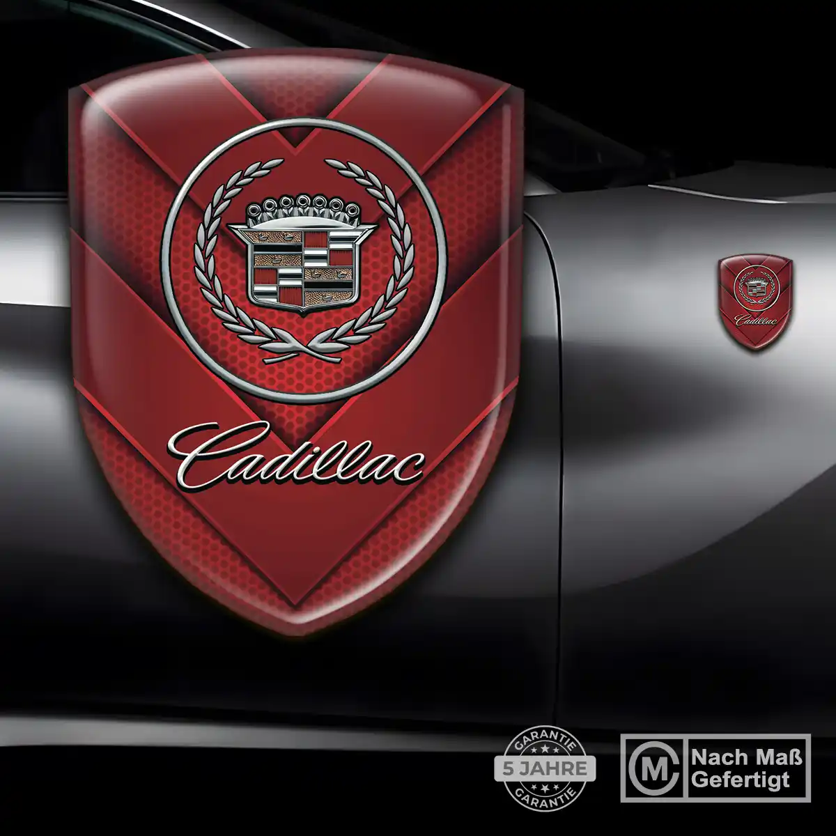 Cadillac 3D Gel Aufkleber Emblem Auto Edles Design