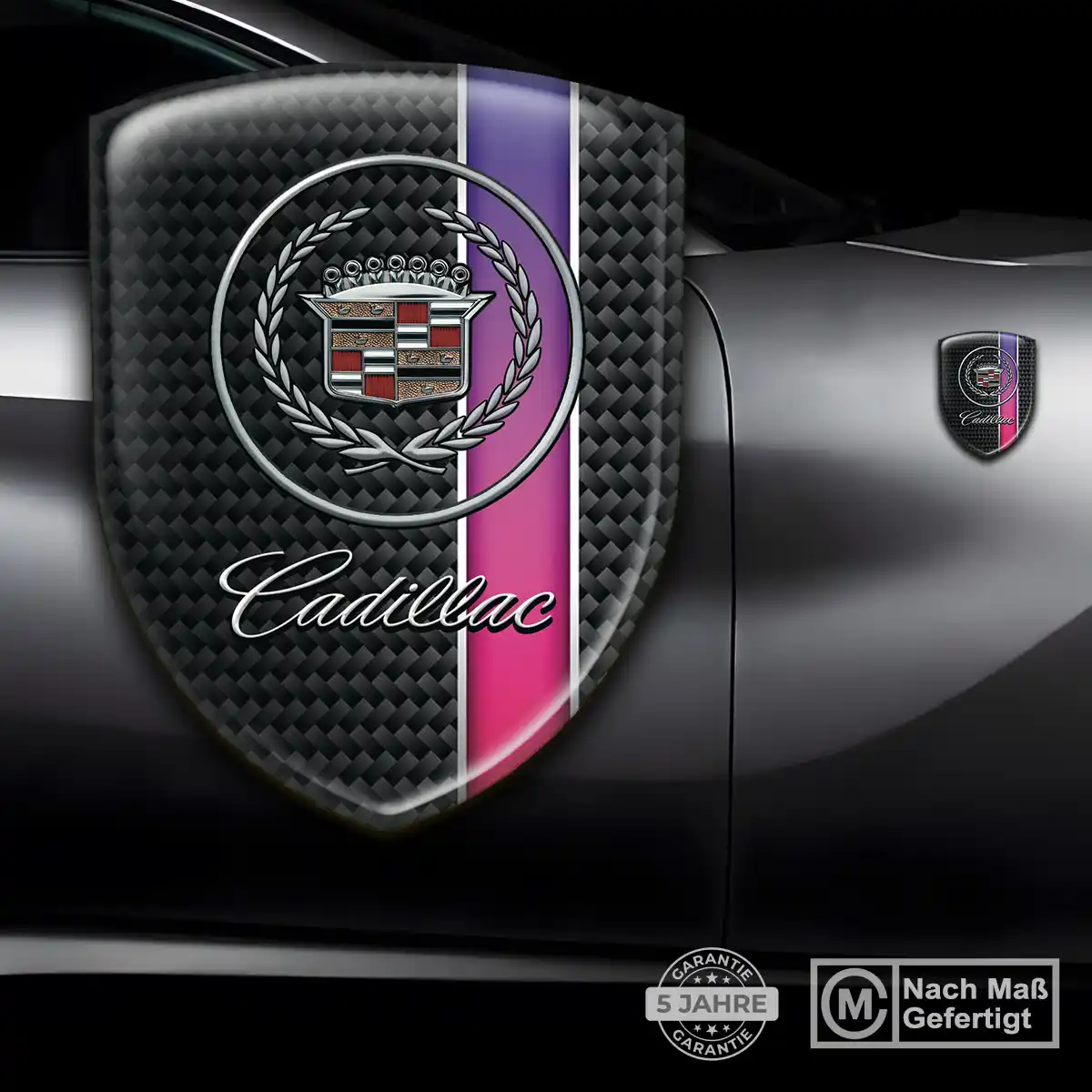 Cadillac 3D Gel Aufkleber Emblem Auto Elegantes Design