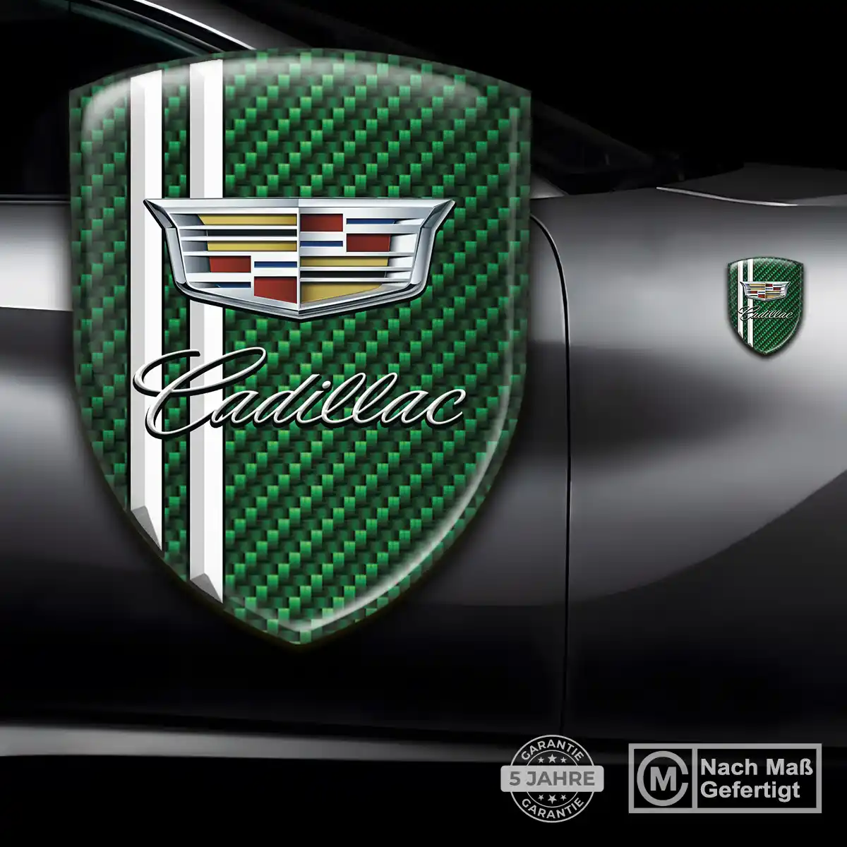 Cadillac 3D Gel Aufkleber Emblem Auto Hochwertiges Harz