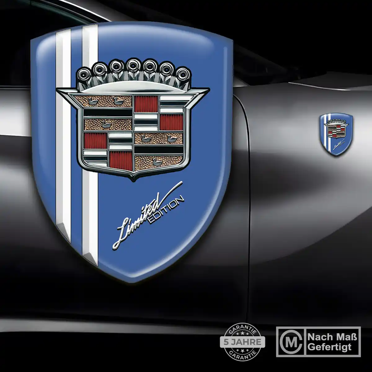Cadillac 3D Gel Aufkleber Emblem Auto Markenedition