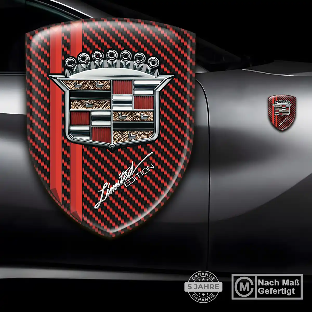 Cadillac 3D Gel Aufkleber Emblem Auto Verlässliche Qualität
