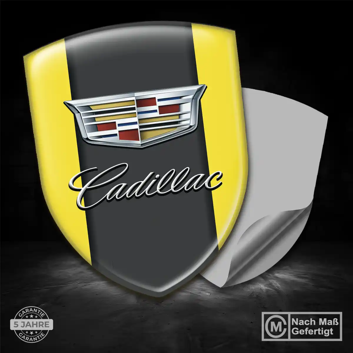 Cadillac 3D Gel Aufkleber Emblem Überzeugende Qualität