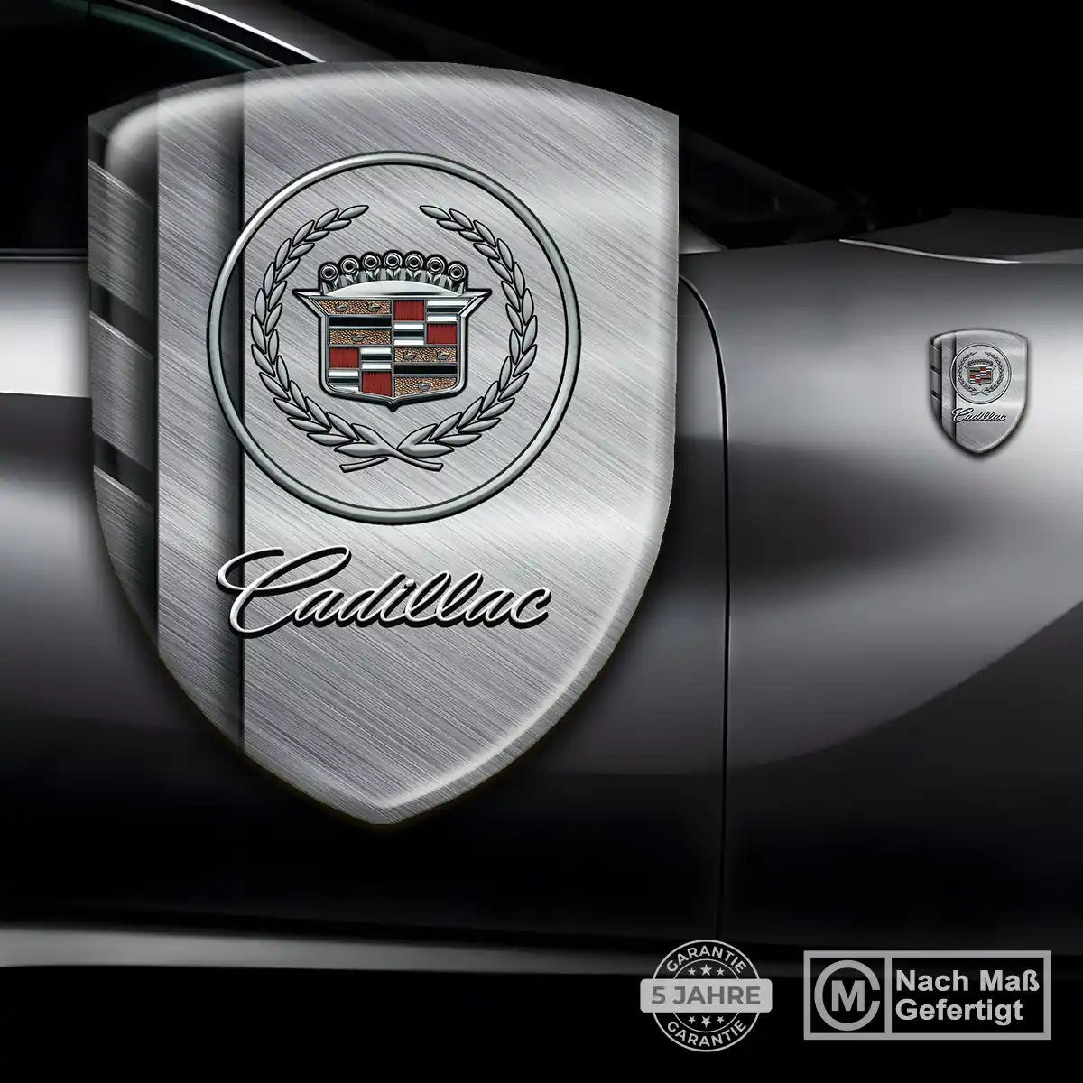 Cadillac 3D Gel Aufkleber Emblem Edles Design