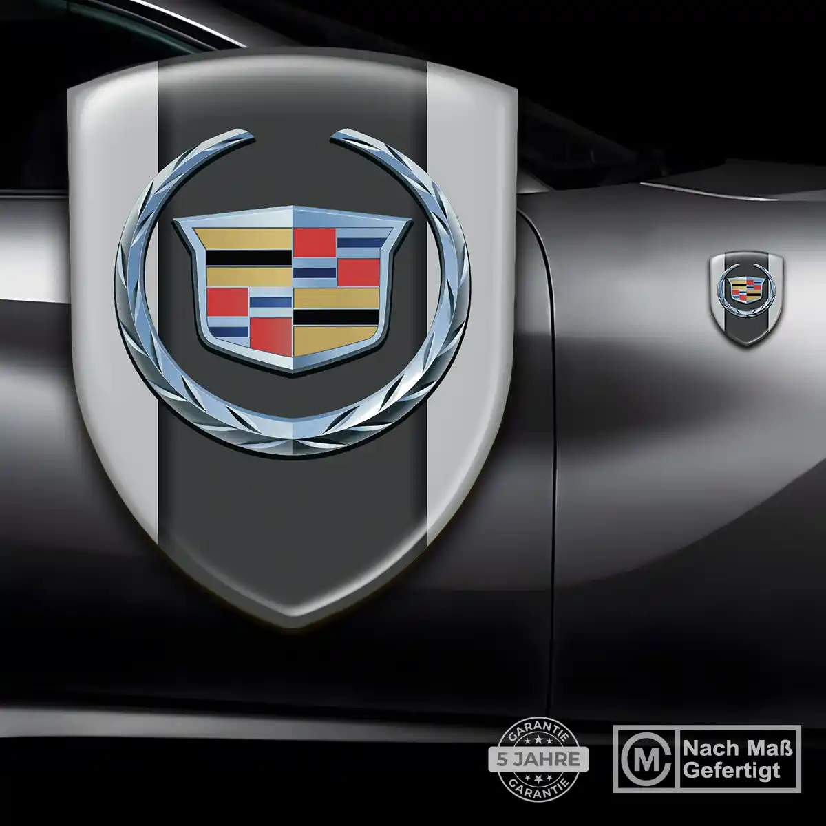 Cadillac 3D Gel Aufkleber Emblem Elegantes Design