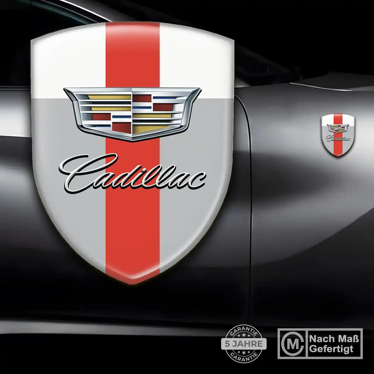 Cadillac 3D Gel Aufkleber Emblem Erstklassige Qualität
