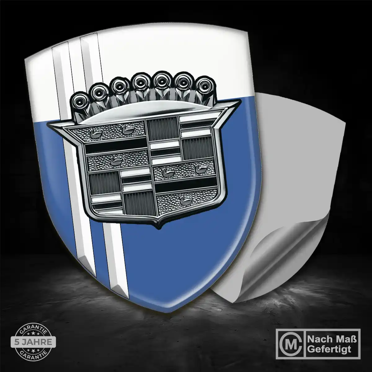 Cadillac 3D Gel Aufkleber Emblem Exterieurdesign