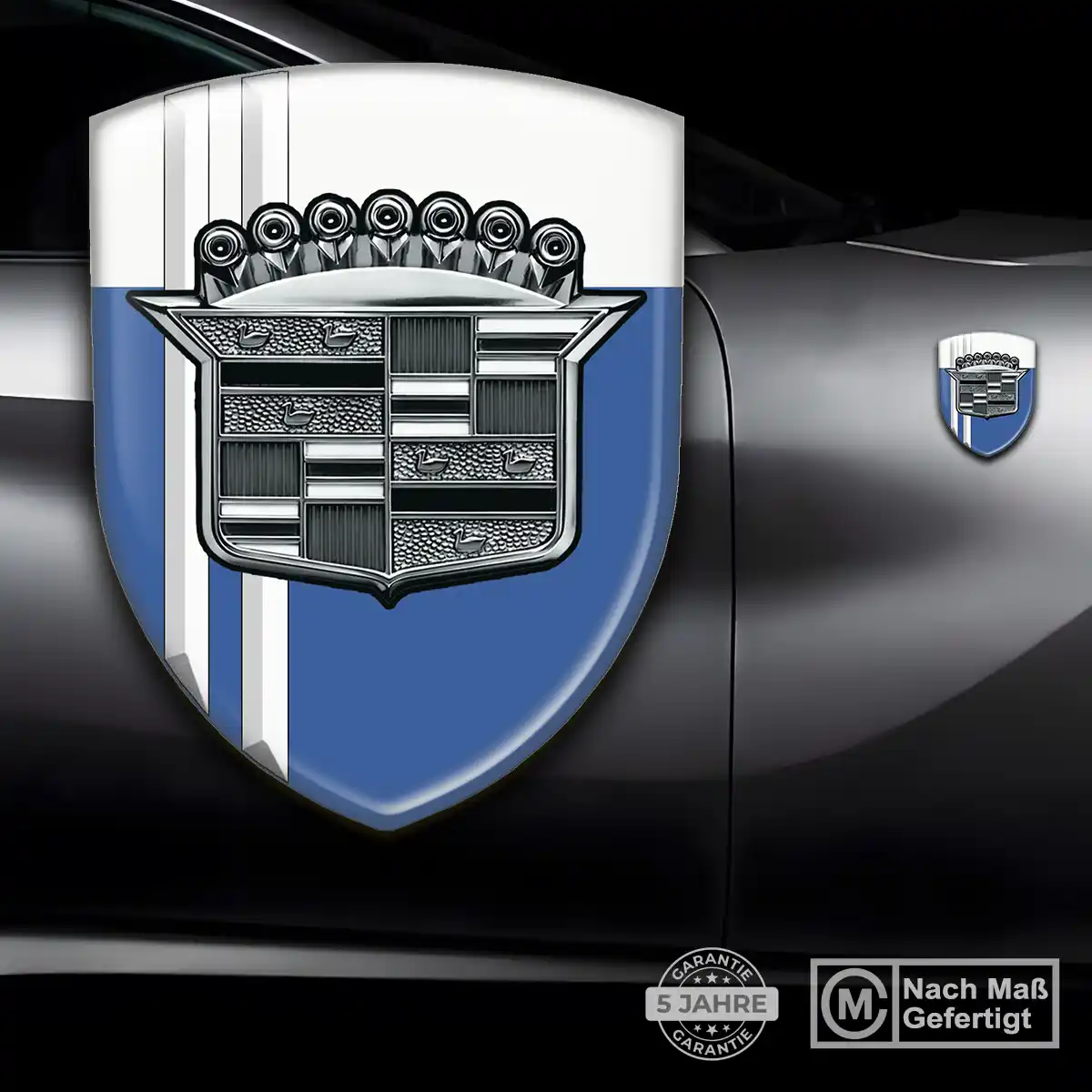 Cadillac 3D Gel Aufkleber Emblem Exterieurdesign