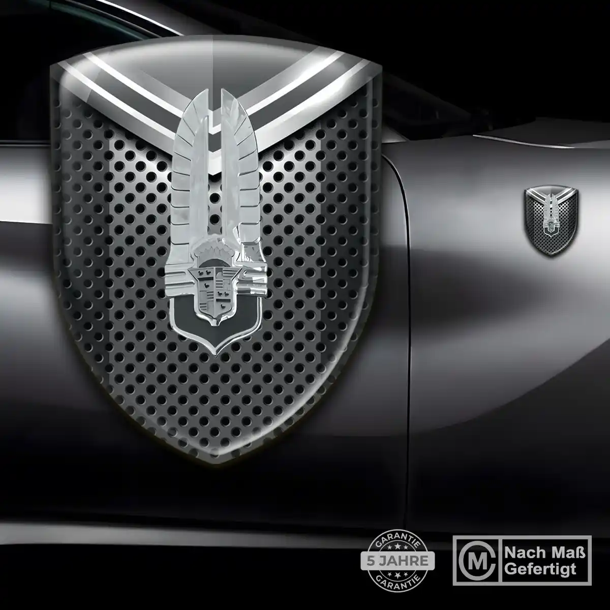 Cadillac 3D Gel Aufkleber Emblem Höchste Qualität