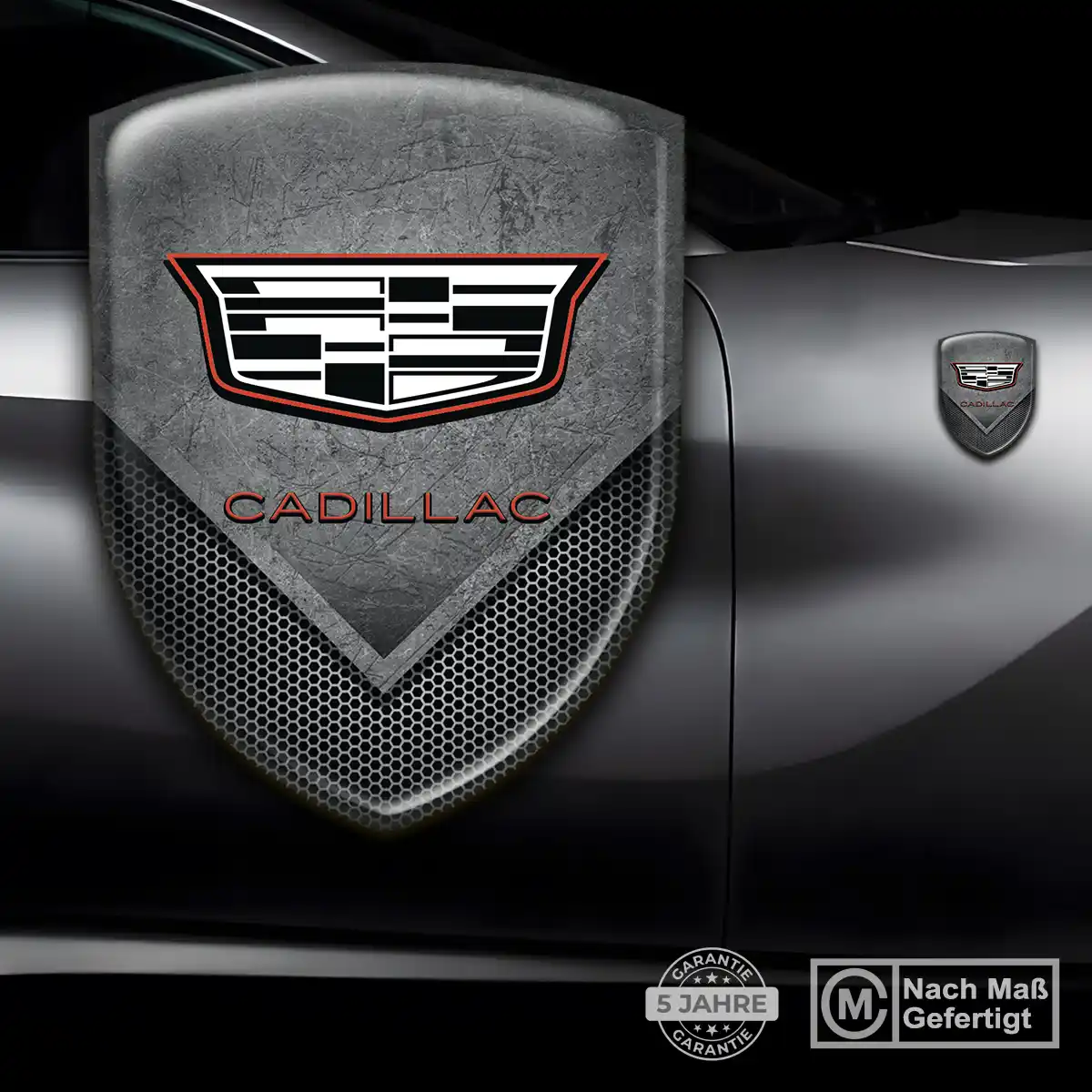 Cadillac 3D Gel Aufkleber Emblem Hochwertiges Harz