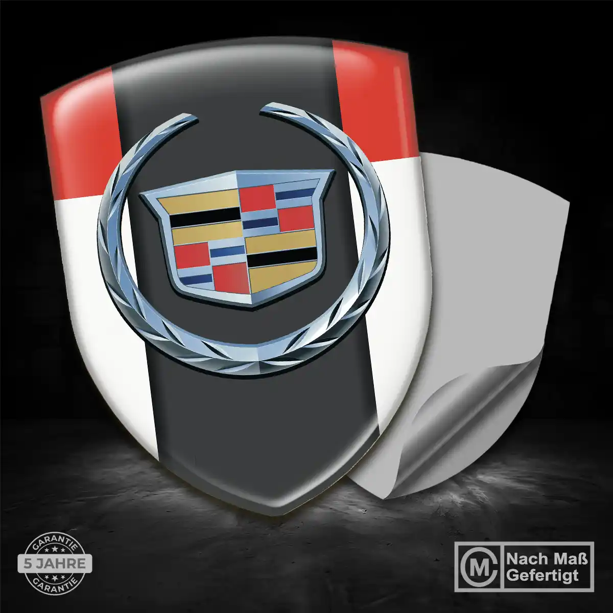 Cadillac 3D Gel Aufkleber Emblem Hohe Qualität