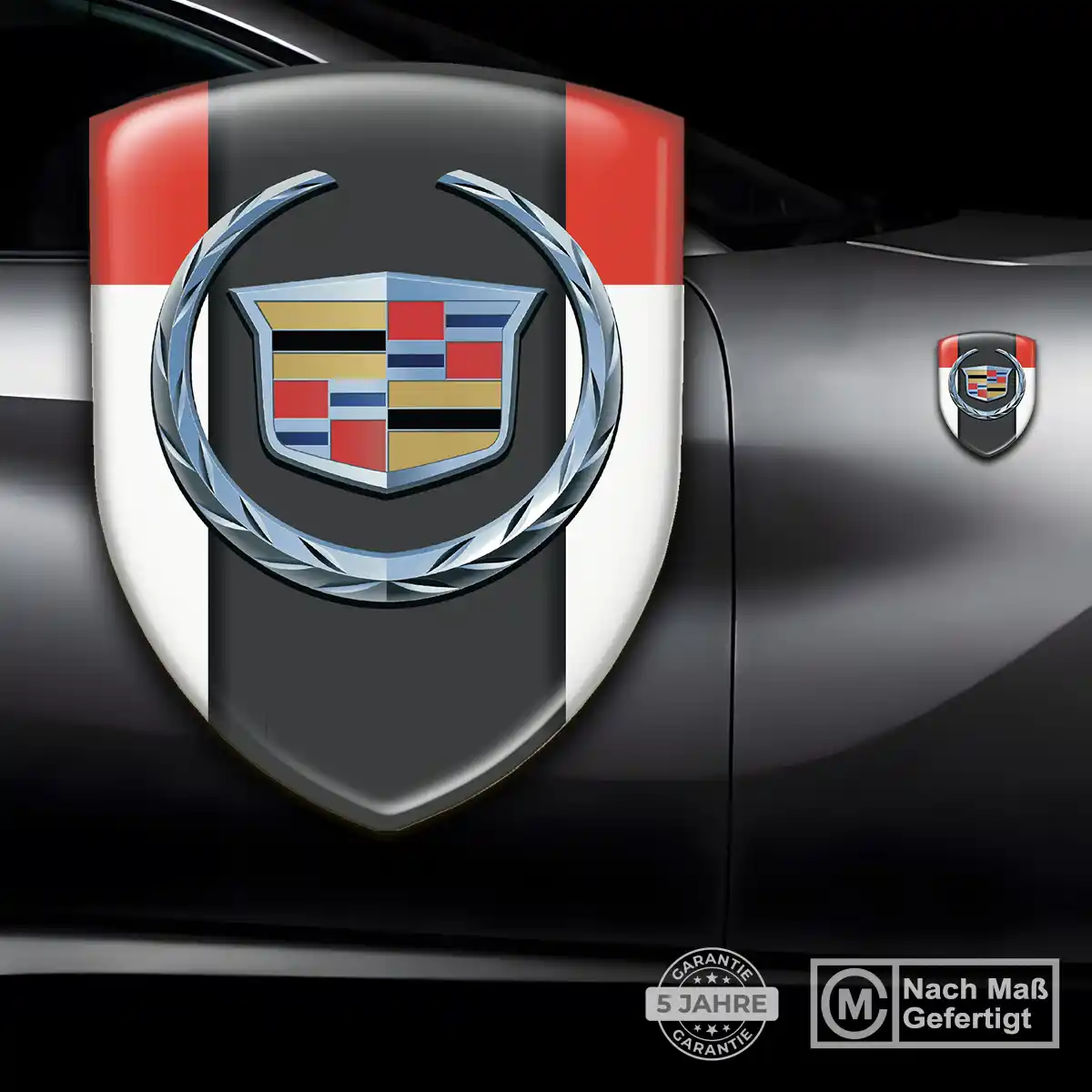 Cadillac 3D Gel Aufkleber Emblem Hohe Qualität