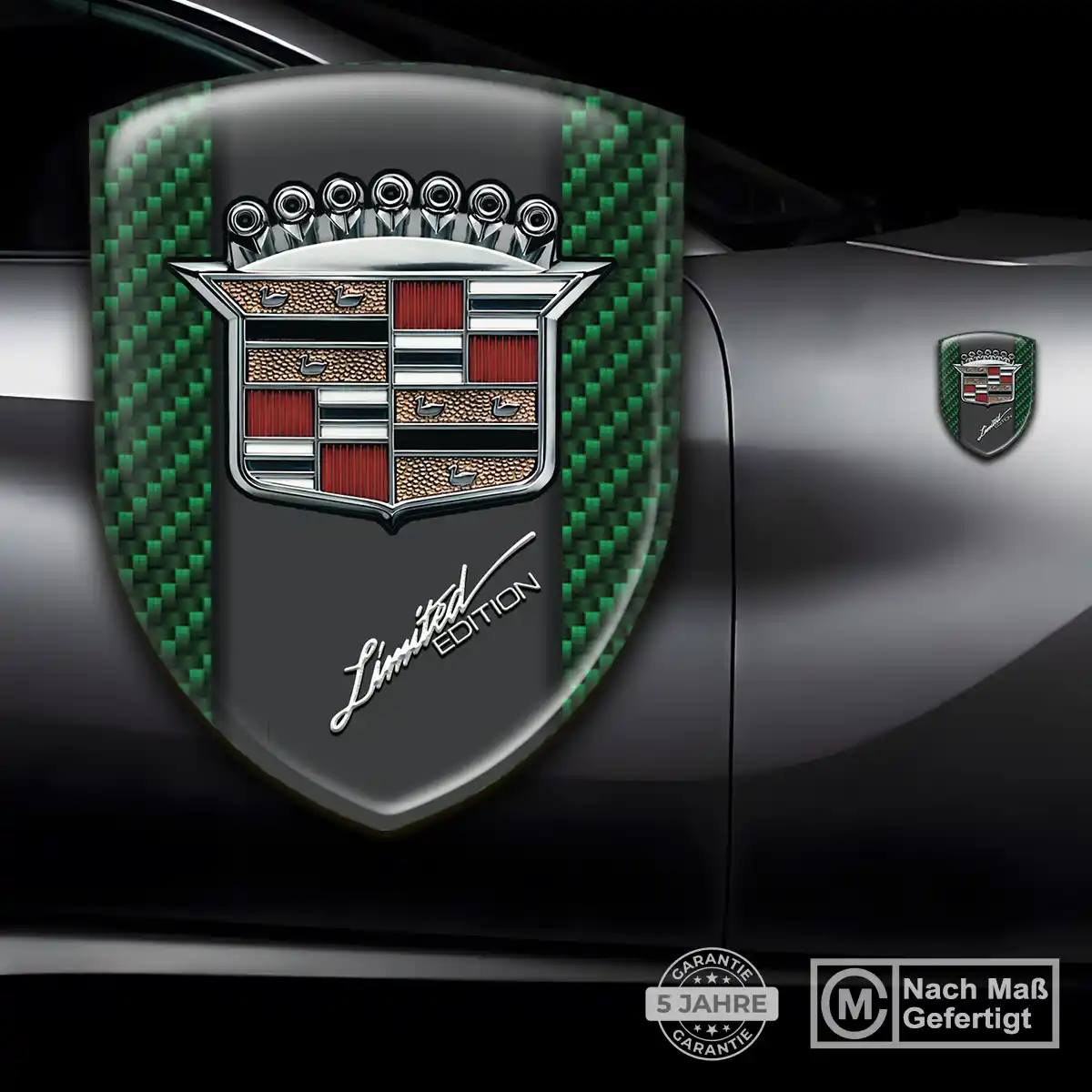 Cadillac 3D Gel Aufkleber Emblem Limitierte Auflage
