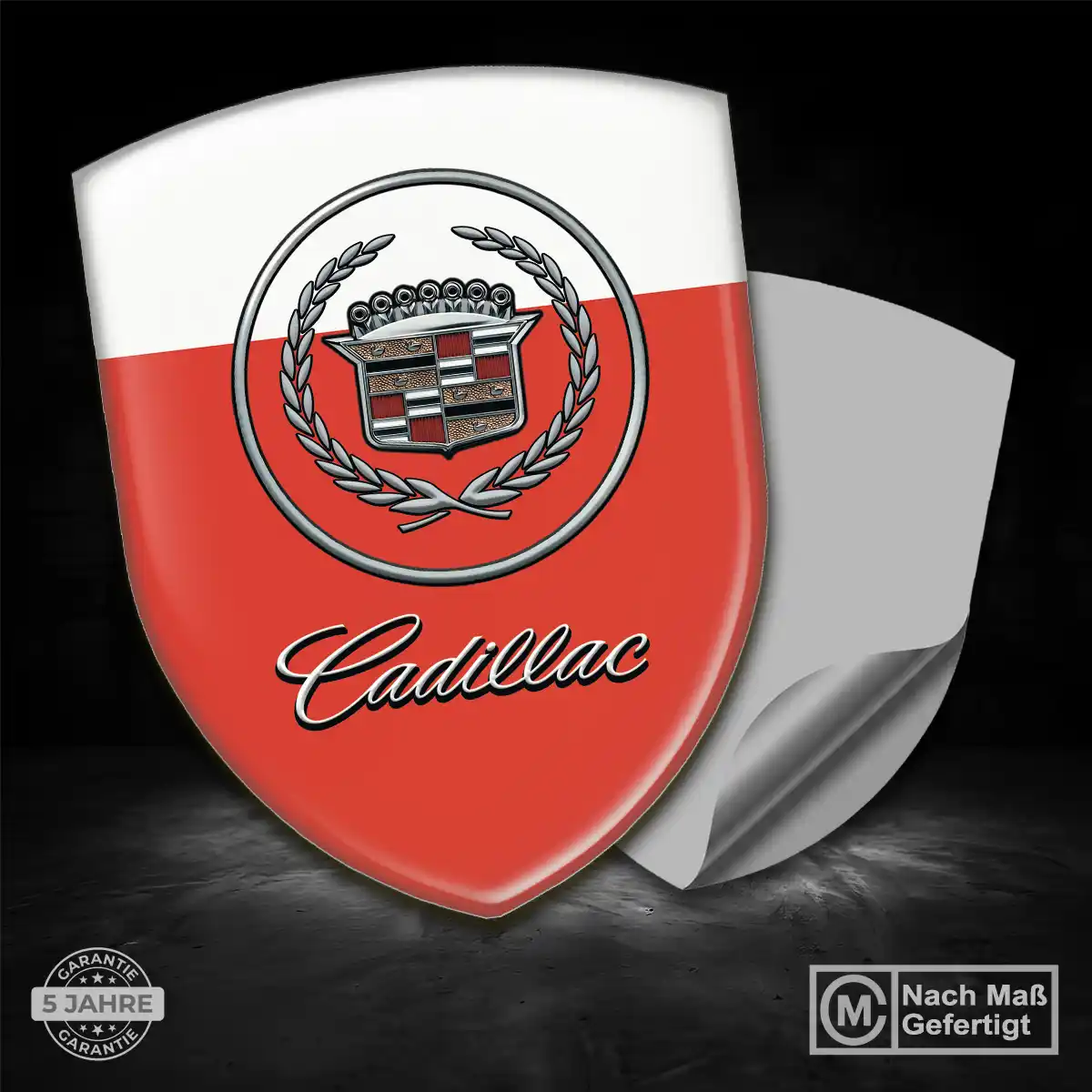 Cadillac 3D Gel Aufkleber Emblem Premium-Edition