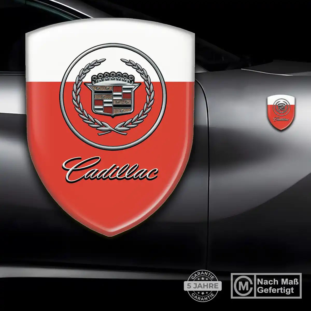 Cadillac 3D Gel Aufkleber Emblem Premium-Edition