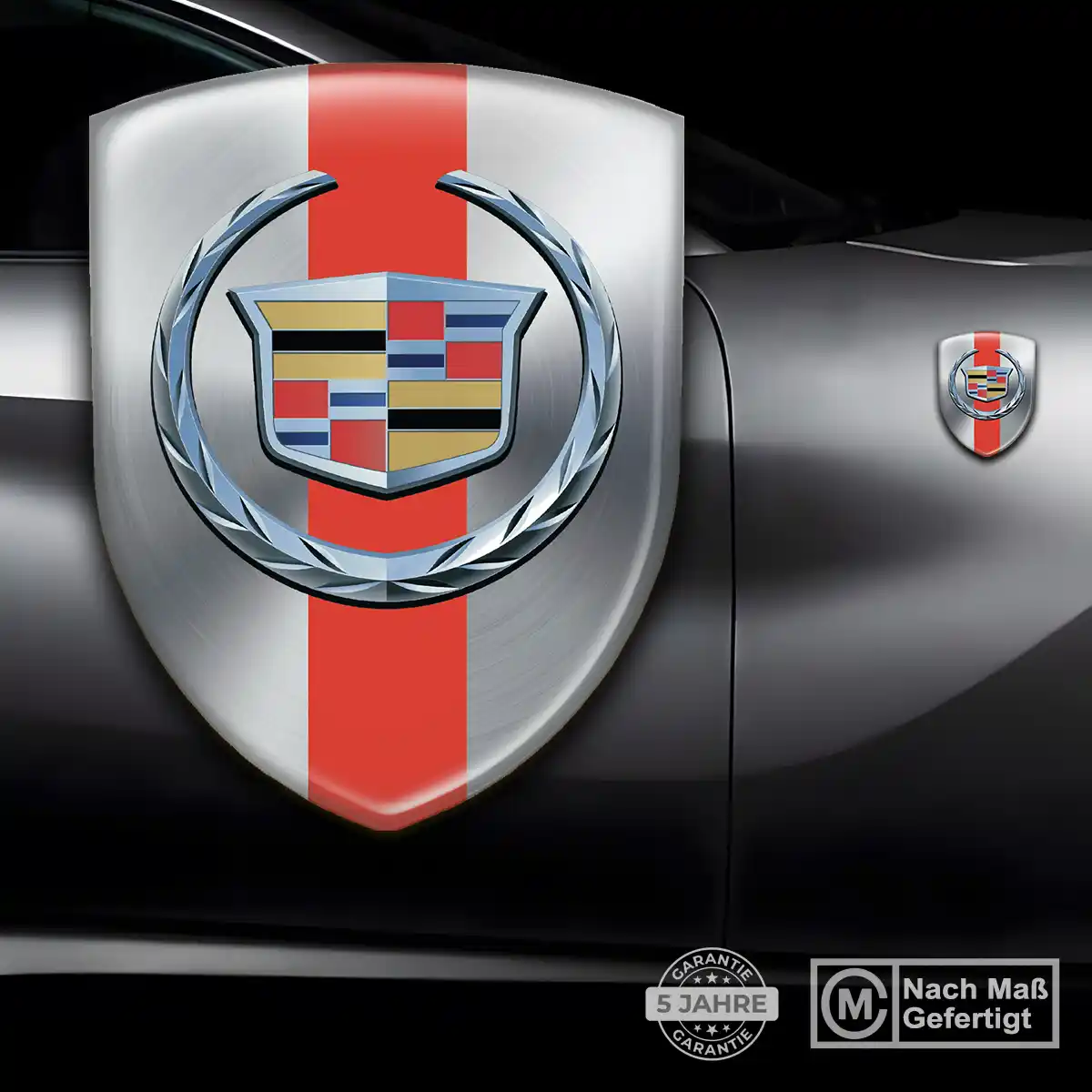 Cadillac 3D Gel Aufkleber Emblem Spitzenqualität