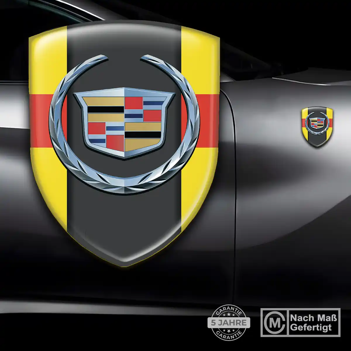 Cadillac 3D Gel Aufkleber Emblem Tuningfahrzeug