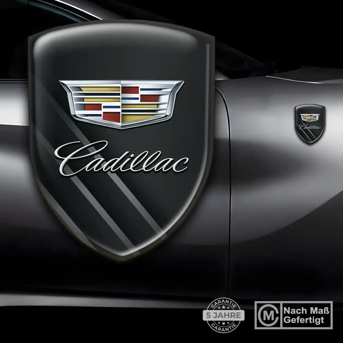 Cadillac 3D Gel Aufkleber Embleme Anspruchsvolles Design